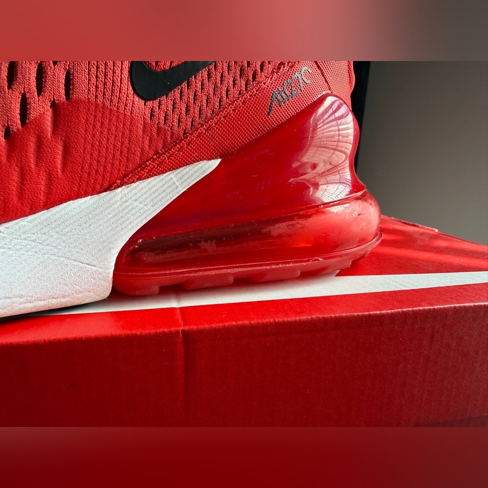 Nike Red and Black Air Max 270 Athletic Sneakers - Picture 9 of 9